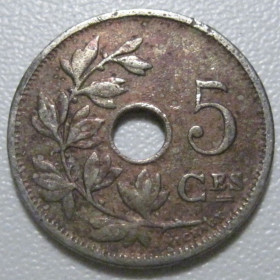 Бельгія Бельгия ^/--/^ Бельгія 5 сантимів 1910 року BELGIQUE 42175 ^_^^^ Бельгия 5 сантимов 1910 года BELGIQUE 42175 - фото фото фото