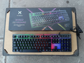Клавіатури Клавиатуры ^/--/^ Клавиатура проводная Vinga KB /--/ 414 USB Black   (KB /--/ 414 Black) Клавіатура дротова ^_^^^ Клавиатура проводная Vinga KB /--/ 414 USB Black (KB /--/ 414 Black) Клавиатура проводная - фото фото фото