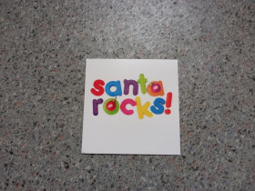Іноземні Иностранные ^/--/^ Рождественская открытка Santa Rocks! (Англия) ^_^^^ Різдвяна листівка Santa Rocks! (Англія) - фото фото фото