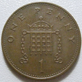 Єлизавета II (після ) Елизавета II (после ) ^/--/^ Велика Британія 1 пенні 1992 року Магнітна 43087 ^_^^^ Великобритания 1 пенни 1992 года Магнитная 43087 - фото фото фото