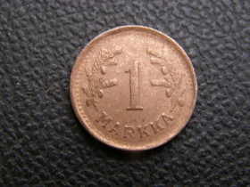 Фінляндія Финляндия ^/--/^ 1 марка Финляндия 1951 г ^_^^^ 1 марка Фінляндія 1951 - фото фото фото