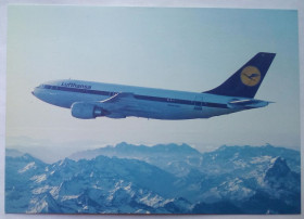 Іноземні Иностранные ^/--/^ Открытка Самолет Lufthansa Airbus A /--/ 310  (Germany) ^_^^^ Літак Lufthansa Airbus A /--/ 310 (Germany) - фото фото фото