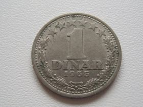 Югославія Югославия ^/--/^ Югославия 1 динар 1965 года 24690 ^_^^^ Югославія 1 динар 1965 року 24690 - фото фото фото