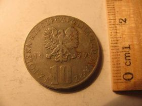 - року - года ^/--/^ 10 Злотих Злотых Польща Польша Прус 1977 рік ^_^^^ 10 Злотых Злотых Польша Польша Прус 1977 год - фото фото фото