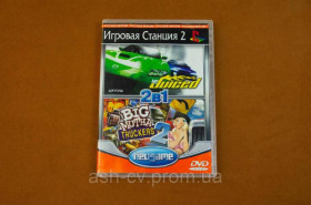 Диски з відеоіграми Диски с видеоиграми ^/--/^ Диск для Playstation 2 (Для чіпованих приставок), гра Juiced та Big Mutha Truckers ^_^^^ Диск для Playstation 2 (Для приставок), игра Juiced и Big Mutha Truckers - фото фото фото