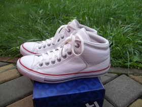 Кеди Кеды ^/--/^ Prom   (стелька 26.5 см - 41.5 р) converse all star кожаные кеды ботинки мужские в хорошем состоянии Оригинал Б / У ^_^^^ Prom (стілька 26.5 см - 41.5 р) converse all star шкіряні кеди черевики чоловічі в хорошому стані Оригінал Б / У - фото фото фото