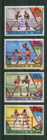 Спорт Спорт ^/--/^ Нигер 1976 ОИ Москва Серия  Гашенная ^_^^^ Нігер 1976 ОІ Москва Серія Гашенна - фото фото фото