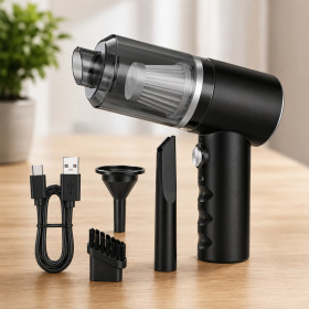 Пилососи Пылесосы ^/--/^ Автомобільний пилосос 120 /--/ Вт, від USB 3 насадки ^_^^^ Автомобильный пылесос 120 /--/ Вт, от USB 3 насадки - фото фото фото