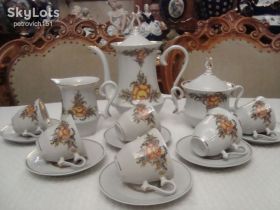 Кухонне начиння, посуд, столове срібло Кухонная утварь, посуда, столовое серебро ^/--/^ КОФЕЙНЫЙ СЕРВИЗ ФАРФОР СССР БАРАНОВКА НОВЫЙ !! №Ш /--/ 26 (1) ^_^^^ КОФЕЙНИЙ СЕРВІЗ ФАРФОР СРСР БАРАНОВКА НОВИЙ!! NoШ /--/ 26 (1) - фото фото фото