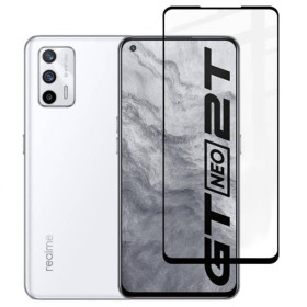 Чохли, бампера Чехлы, бампера ^/--/^ Захисне скло Fiji Premium для Realme GT Neo 2 /--/ T повне проклеювання Anti-Static чорний ^_^^^ Защитное стекло Fiji Premium для Realme GT Neo 2 /--/ T полное проклеивание Anti-Static черный - фото фото фото