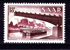 Третій Рейх (-) Третий Рейх (-) ^/--/^ СААР / SAAR 1955 г MNH - мост ^_^^^ СААР / SAAR 1955 MNH - міст - фото фото фото