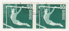 Скандинавія Скандинавия ^/--/^ Швеция 1971 г. № 741 А гашеная сцепка ^_^^^ Швеція 1971 р. No 741 А гашена зчіпка - фото фото фото