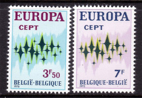 Бенілюкс Бенилюкс ^/--/^ Бельгия  1972 г  MNH - EUROPA CEPT - ^_^^^ Бельгія 1972 MNH - EUROPA CEPT - фото фото фото