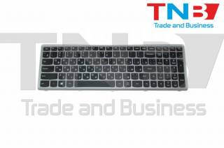Клавіатури Клавиатуры ^/--/^ Клавиатура LENOVO IdeaPad Flex Z /--/ 510 Z /--/ 505 черная с серебристой рамкой RUUS ^_^^^ Клавіатура LENOVO IdeaPad Flex Z /--/ 510 Z /--/ 505 чорна з сріблястою рамкою RUUS - фото фото фото