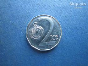 Чехія Чехия ^/--/^ Монета 2 крони Чехія 1994 ^_^^^ Монета 2 кроны Чехия 1994 - фото фото фото