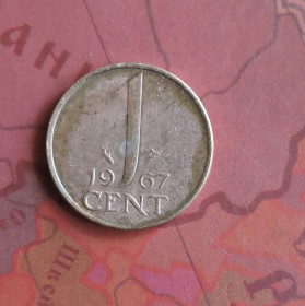 Нідерланди Нидерланды ^/--/^ Нидерланды 1 цент 1967 год ^_^^^ Нідерланди 1 цент 1967 - фото фото фото