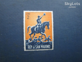 Фауна Фауна ^/--/^ Марка Сан-Марино 1962 полювання фауна собака гончаки 2 ліри MNH ^_^^^ Марка Сан-Марино 1962 охота фауна собака гончаки 2 лиры MNH - фото фото фото