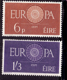 Швейцарія Швейцария ^/--/^ Ирландия  1960 г  MNH -  ЕВПРПА СЕПТ / EUROPA  CEPT - ^_^^^ Ірландія 1960 MNH - ЄВПРПА СЕПТ / EUROPA CEPT - фото фото фото