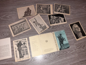 СРСР СССР ^/--/^ Набор открыток Русская скульптура 18 /--/ век СССР 8 /--/ шт 1962 /--/ г. ^_^^^ Російська скульптура 18 століття СРСР 8 /--/ шт 1962 /--/ р. - фото фото фото