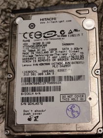 Жорсткі диски Жесткие диски ^/--/^ Нерабочий hdd 2.5 160 гб hitachi 5400 жесткий диск hts /--/ 545016 /--/ b /--/ 9 /--/ a /--/ 300 хитачи - фото фото фото