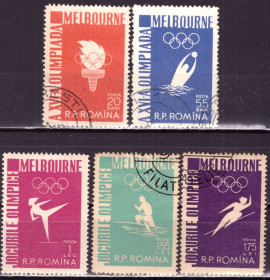 Спорт Спорт ^/--/^ Румыния. Олимпиада  (серия) 1956 г. ^_^^^ Румунія. Олімпіада (серія) 1956 р. - фото фото фото