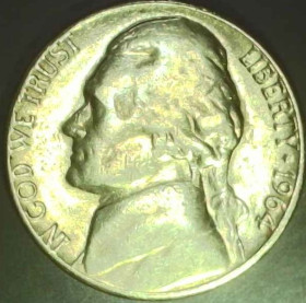 Обігові Обиходные ^/--/^ США 5 центів, 1964 D Джефферсон Нікель [3.45] ^_^^^ США 5 центов, 1964 D Джефферсон Никель [3.45] - фото фото фото
