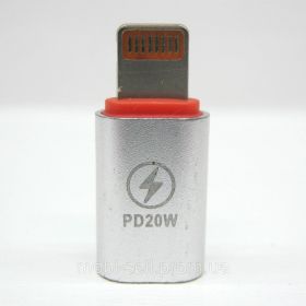 Акумулятори Аккумуляторы ^/--/^ Адаптер для Apple Lightning на Type C PD 20 /--/ W Charging (серый) ^_^^^ Apple Lightning на Type C PD 20 /--/ W Charging (сірий) - фото фото фото