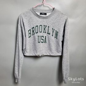 Кофти Кофты ^/--/^ жіночий Укорочений світшот «brooklyn» від bershka ^_^^^ Укороченный свитшот «brooklyn» от bershka - фото фото фото