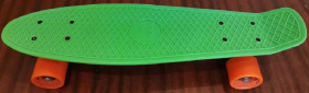 Дитячі ролики та скейти Детские ролики и скейты ^/--/^ ребенку Скейт Penny Board пени борд зелений з оранжевим ^_^^^ дитині Скейт Penny Board пені борд зелений з помаранчевим - фото фото фото