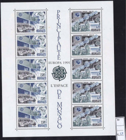 Освоєння космосу Освоение космоса ^/--/^ Космос . Монако 1991 г  ** - к/б ^_^^^ Космос . Монако 1991 р ** - - фото фото фото
