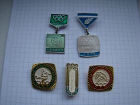 Спортивні Спортивные ^/--/^ 21 Олимпиада Олимпийские игры Монреаль 1976 г., 5 шт. ^_^^^ Олімпійські ігри Монреаль 1976 р., 5 шт. - фото фото фото