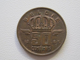 Бельгія Бельгия ^/--/^ Бельгия 50 сантимов 1969 года BELGI 32949 ^_^^^ Бельгія 50 сантимів 1969 року BELGI 32949 - фото фото фото