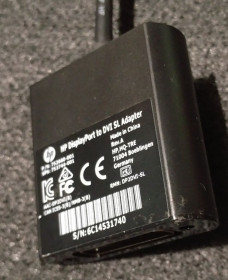 Шлейфи, перехідники Шлейфы, переходники ^/--/^ Переходник Адаптер HP Displayport to DVI SL - фото фото фото