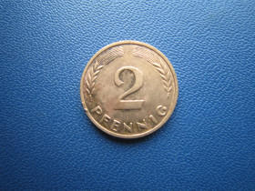 НДР, ФРН ГДР, ФРГ ^/--/^ Монета 2 пфеніги Німеччина ФРН 1967 F ^_^^^ Монета 2 пфенниги Германия ФРГ 1967 F - фото фото фото