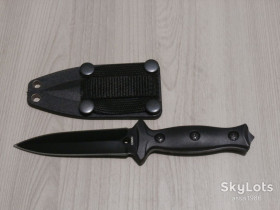 Ножі, мультітули Ножи, мультитулы ^/--/^ Ніж Кинжал USMC Black 18 см,тактичний ніж Морської Піхоти США з пластиковими ножнами ^_^^^ Туристический ножик Грибника Танто 16 см в чехле из экошкиры - фото фото фото