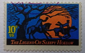 Північна Америка Северная Америка ^/--/^ США 1974 Сонная лощина, гашеная ^_^^^ США 1974 Сонна лощина, гашена - фото фото фото