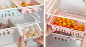 Ємності для сипучих продуктів Ёмкости для сыпучих продуктов ^/--/^ 52593  Подвесной контейнер для холодильника Органайзер-Полка Для Холодильника - 1 шт білий ^_^^^ 52593 Подвесной контейнер для холодильника Органайзер-Полка Для Холодильника - 1 шт белый - фото фото фото