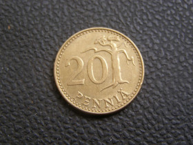 Фінляндія Финляндия ^/--/^ 20 пенни Финляндия 1973 г ^_^^^ 20 Пенні Фінляндія 1973 - фото фото фото