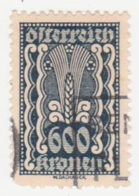 Австрія Австрия ^/--/^ Австрия 1922  г. № 419 гашеная ^_^^^ Австрія 1922 р. No 419 гашена - фото фото фото