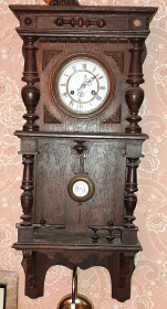 Годинники Часы ^/--/^ Настенные механические часы фабрики F.M.S. Германия. Начало XX века. - фото фото фото