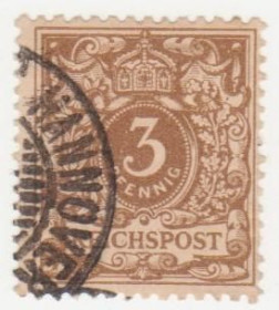 Німецька імперія (-) Германская империя (-) ^/--/^ Германия   ( империя) 1889 г. №  46 а гашеная ^_^^^ Німеччина (Імперія) 1889 р. No 46 а гашена - фото фото фото