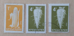 Флора Флора ^/--/^ Болгария 1965 г - Сельскохозяйственные культуры, гаш ^_^^^ Болгарія 1965 р - Сільськогосподарські культури, гаш - фото фото фото