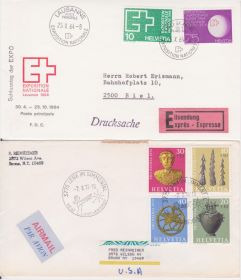 Європа Европа ^/--/^ Швейцария 1964 КЛАССИКА СТАНДАРТ ИСТОРИЯ ПОЧТА ДОКУМЕНТ ПРОШЕДШИЙ ПОЧТУ Один КОНВЕРТ АВИА ЯРЛЫК ^_^^^ Швейцарія 1964 КЛАСИКА СТАНДАРТ ІСТОРІЯ ПОШТА ДОКУМЕНТ ПРОШИЙ ПОШТУ Один КОНВЕРТ АВІА ЯРЛИК - фото фото фото