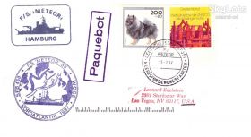 Тематичні колекції Тематические коллекции ^/--/^ Флот. Германия 1997 г МК - СГ -  F/S METEOR    ( фото судна - вне лота , для наглядности) - 2 /--/ а скана - PAQUEBOT - ^_^^^ Флот. Німеччина 1997 р МК - СГ - F/S METEOR ( фото судна - поза лотом, для наочності) - 2 /--/ а скана - PAQUEBOT - - фото фото фото