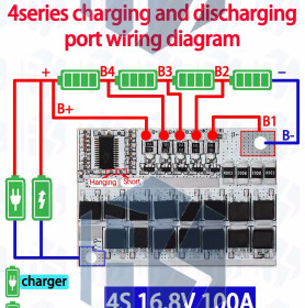 Плати Платы ^/--/^ BMS Li-ion 3.7 /--/ v 4 /--/ S 100 /--/ A 15 /--/ MOS Плата защиты контроллер разряда заряда батарей аккумуляторов ^_^^^ BMS Li-ion 3.7 /--/ v 4 /--/ S 100 /--/ A 15 /--/ MOS Плата захисту контролер розряду заряду батарей акумуляторів - фото фото фото