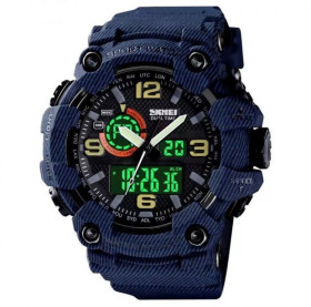 Наручні годинники Наручные часы ^/--/^ Годинник чоловічий SKMEI 1520 Denim Blue ^_^^^ Часы мужской SKMEI 1520 Denim Blue - фото фото фото