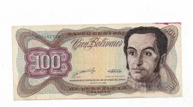 Венесуела Венесуэла ^/--/^ Венесуэла 100 боливаров 16 марта 1989 ^_^^^ Венесуела 100 боліварів 16 березня 1989 - фото фото фото