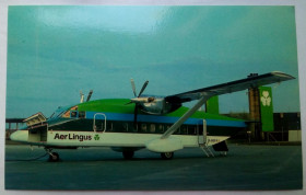Іноземні Иностранные ^/--/^ Открытка Самолет Aer Lingus EI-BEG Shorts 330  (Great Britain) ^_^^^ Літак Aer Lingus EI-BEG Shorts 330 (Great Britain) - фото фото фото