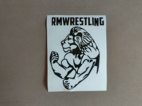 Зовнішній Внешний ^/--/^ Наклейка на авто-мото Лев rmwrestling Чёрная ^_^^^ Наклейка на авто-мото Лев rmwrestling Чорна - фото фото фото