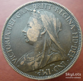 Вікторія ( - ) Виктория ( - ) ^/--/^ Великобритания 1/2 пенни 1901    0079 ^_^^^ Велика Британія 1/2 пенні 1901 0079 - фото фото фото